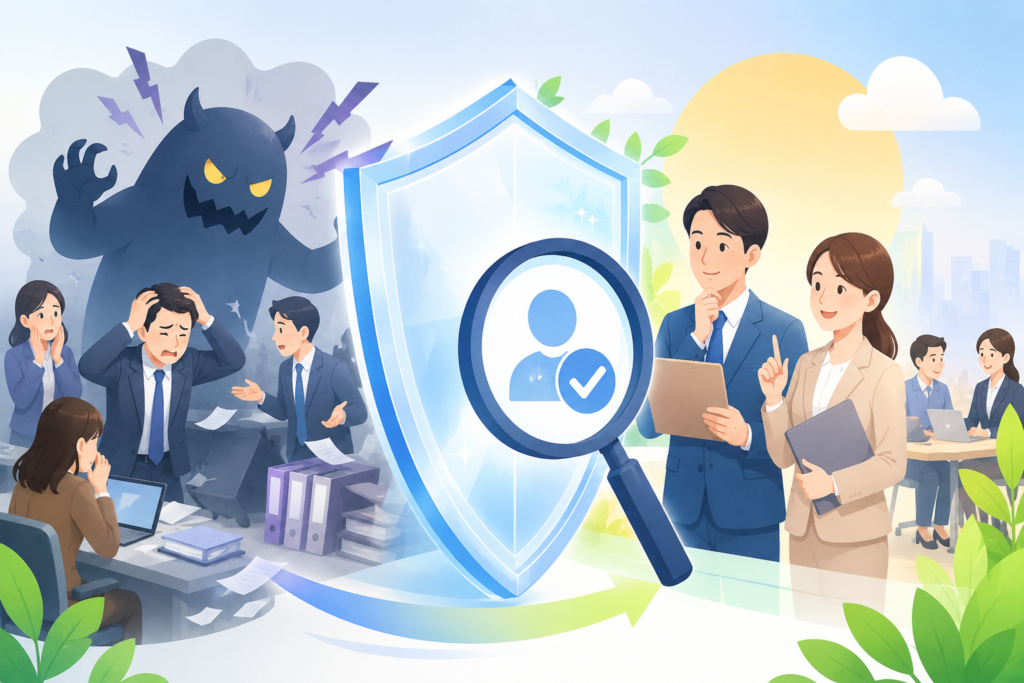 職場秩序を破壊する「問題社員」のリスクと、採用ミスマッチを水際で防ぐバックグラウンドチェックの重要性