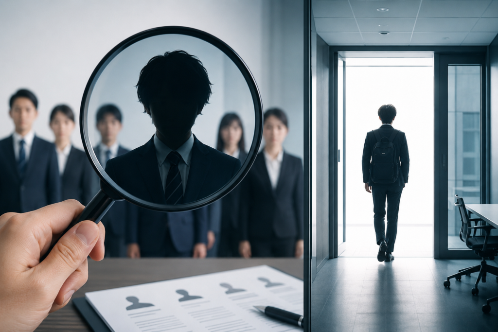「初日の昼休みに消える新人」が増えたのではない。企業が“採ってはいけない人材”を見抜けなくなっている