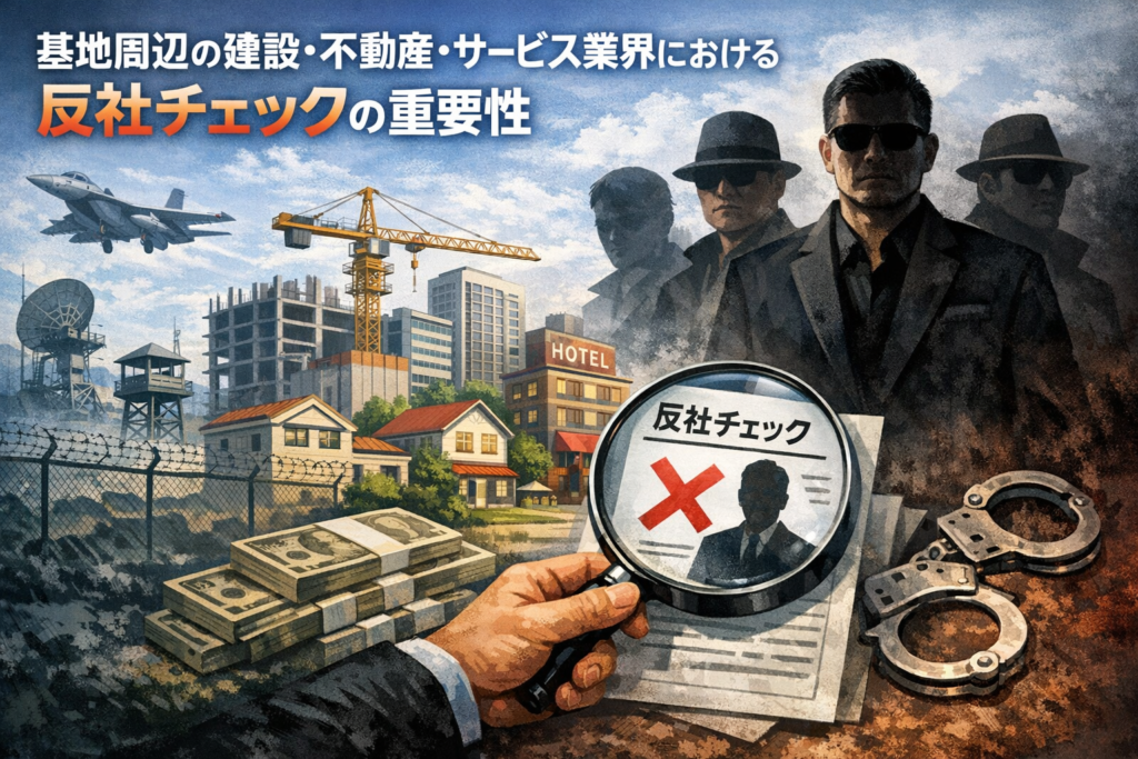 基地集権の建設・不動産サービス業界における反社チェックの可能性