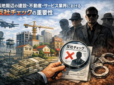 基地集権の建設・不動産サービス業界における反社チェックの可能性